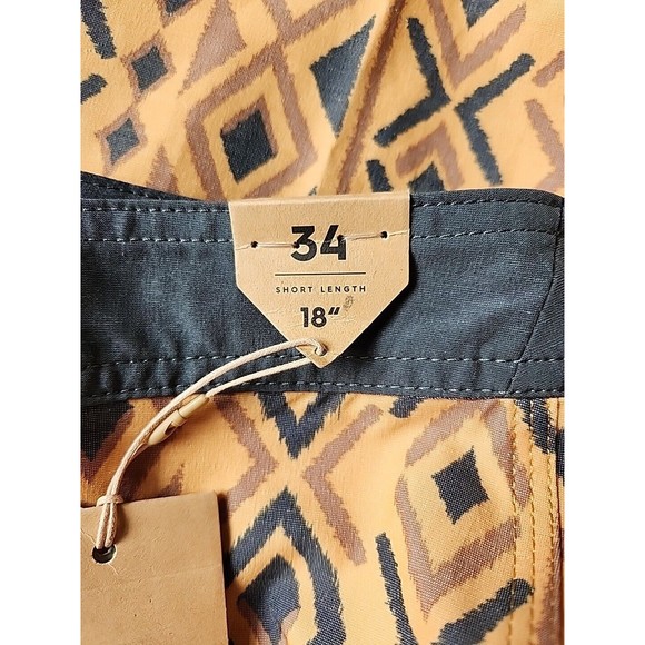 Quiksilver Hempstretch 18" Boardshorts Mens 34 Highline Performance NEW - Picture 5 of 7